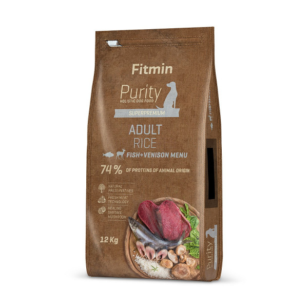 Fitmin Purity Rice Adult Fish&Venison - 12kg